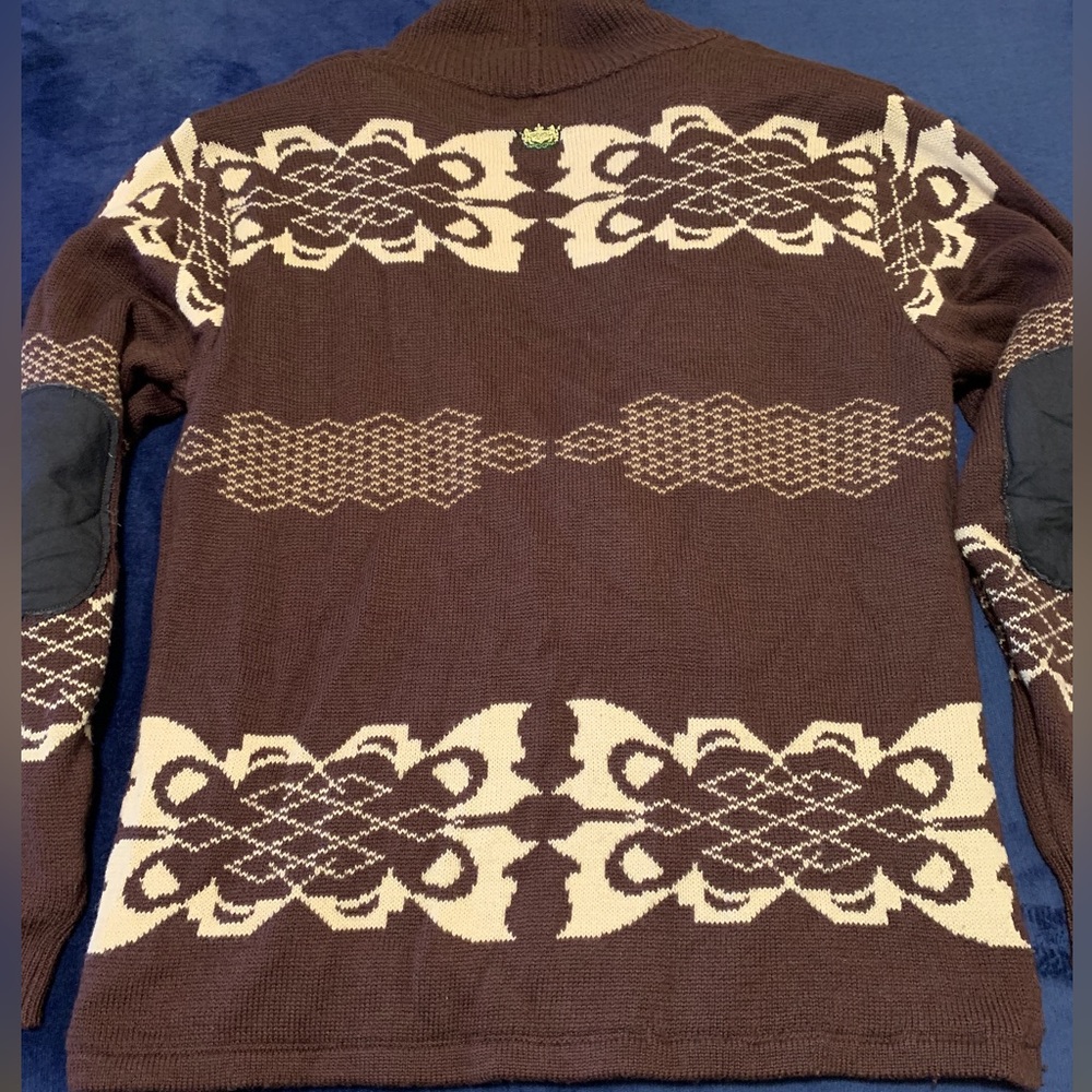 Vintage Akademiks Mens Heavy Wool Embroidered Sweater Size 2XL